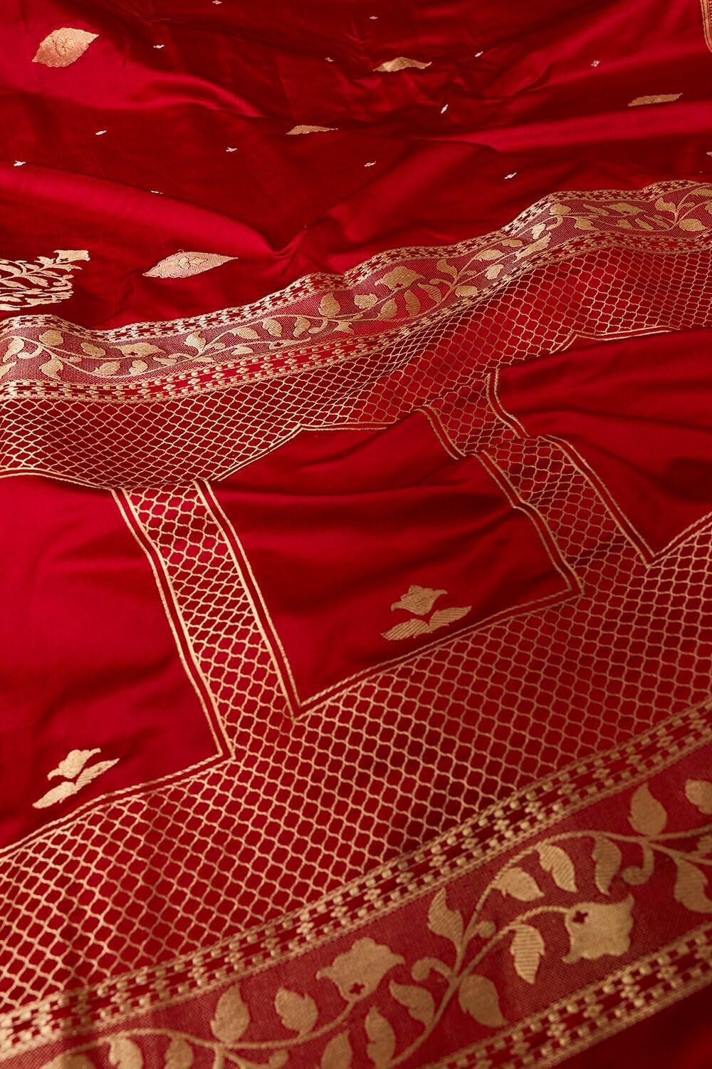 Premium Red Banarasi Saree