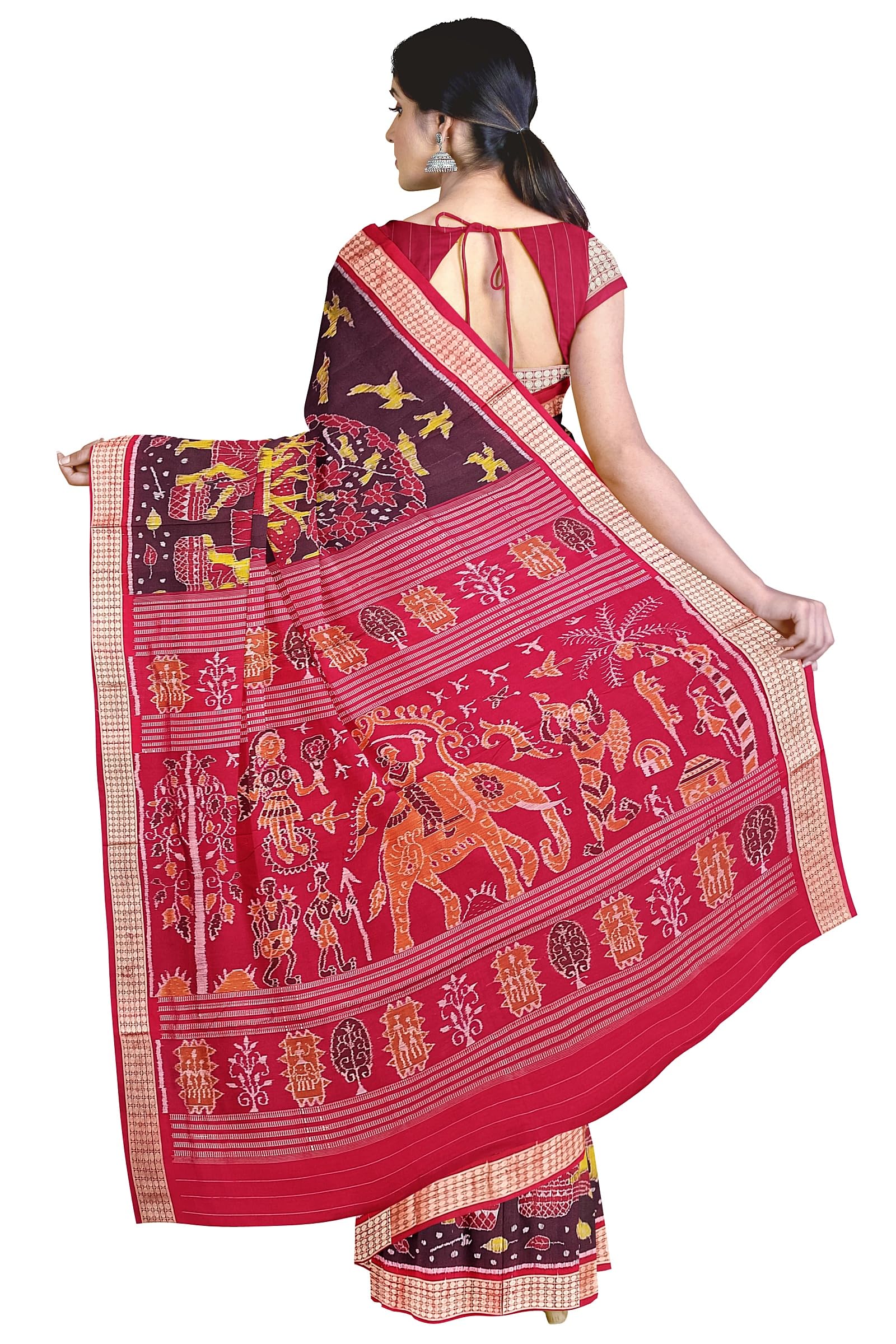 Vibrant Traditional Printed Saree