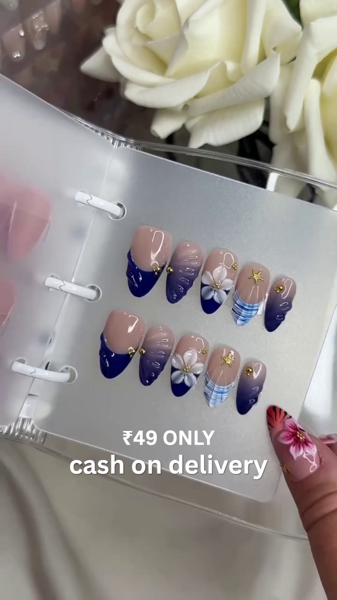 Ocean Breeze Floral Nails – Summer Beauty Essential